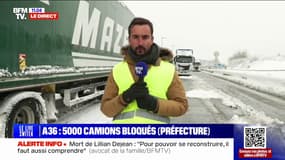 A36: 5.000 camions bloqués sur plusieurs départements