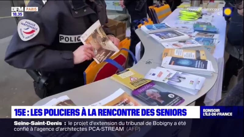 Paris: une opération de sensibilisation de la police auprès des seniors