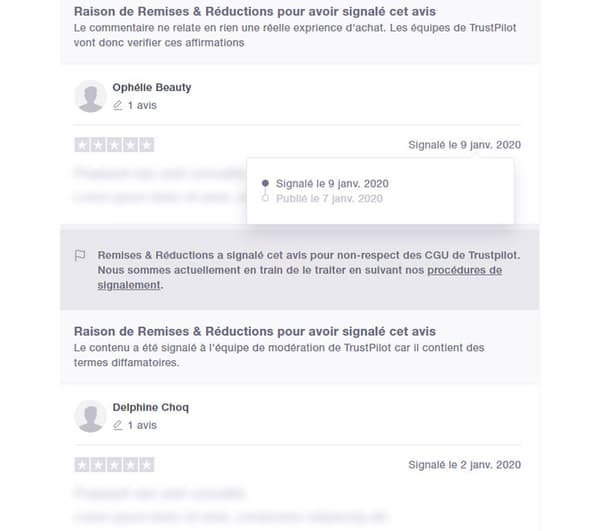 Page Trustpilot de "Remises et Réductions" Page Trustpilot de "Remises et Réductions"