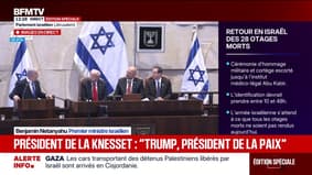 Benjamin Netanyahu "remercie" Donald Trump "au nom de toute la nation israélienne"