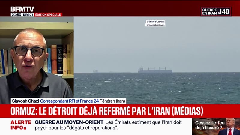 Guerre au Moyen-Orient: le détroit d'Ormuz déjà refermé, selon des médias iraniens