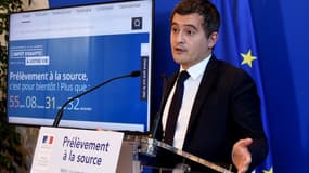 Gérald Darmanin, ce mardi 6 novembre, à Bercy.