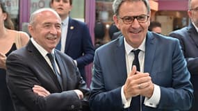 David Kimelfeld avec Gérard Collomb.