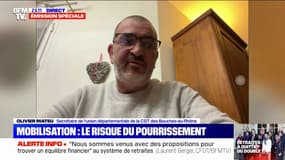 Pour Olivier Mateu (CGT) "on peut parler de radicalisation" au vu de "l'isolement" et de "l'entêtement" du gouvernement