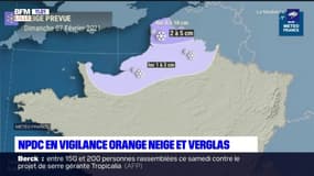 Les départements du Pas-de-Calais et du Nord en vigilance orange neige et verglas