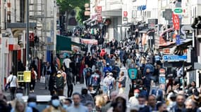 Une rue de Saint-Dénis, dans la banlieue nord de Paris, le 21 avril 2022