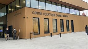 Le centre aquatique Camille Muffat inauguré à Aubervilliers, le 6 novembre 2024. 