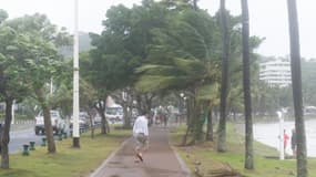 Passage du cyclone tropical Pam au sud de Nouméa, en Nouvelle-Calédonie, le 14 mars 2015. (Photo d'illustration)

