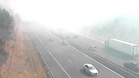 La fumée gêne fortement la visibilité des conducteurs sur l'A7.
