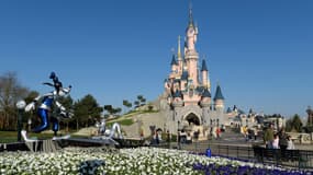 Le château de la Belle au bois dormant à Disneyland Paris, le 26 mars 2017.