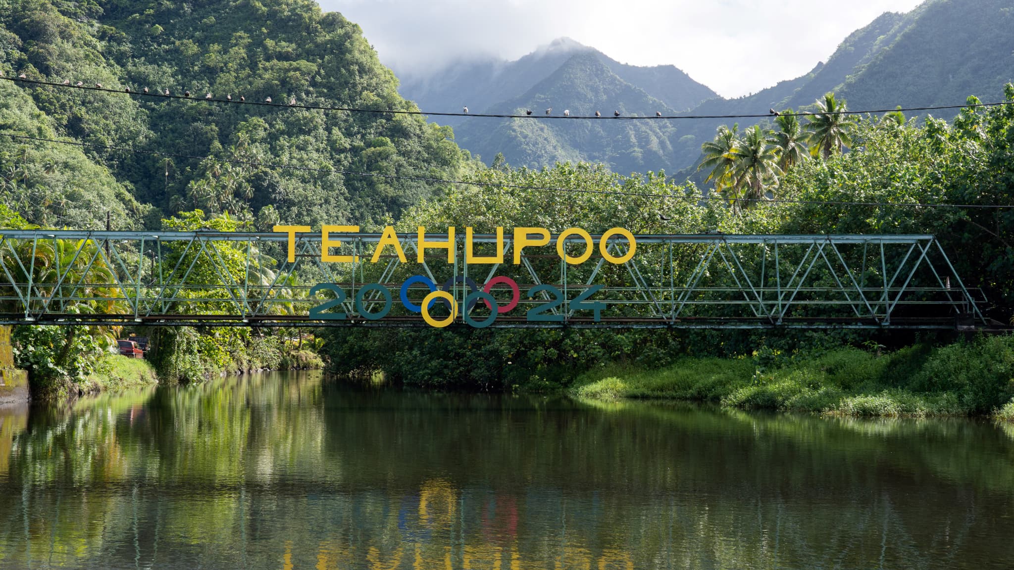 Le site de Teahupoo, à Tahiti, va accueillir les épreuves de surf des JO de Paris 2024.