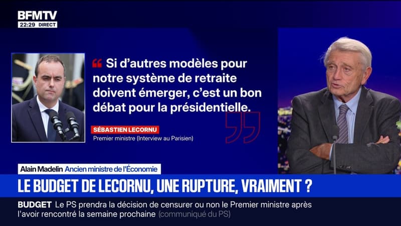 Tension entre Sébastien Lecornu et le PS: pour Alain Madelin, ancien ministre de l'Économie, c'est le Premier ministre 