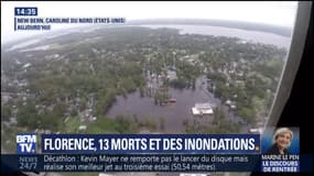 Les images aériennes et au sol des dégâts en Caroline du Nord après le passage de Florence