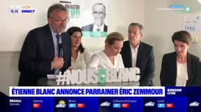 Etienne Blanc annonce parrainer Eric Zemmour