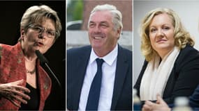 S'affrontent pour prendre la tête de la région Bourgogne Franche-Comté: Marie-Guite Dufay, pour le PS, François Sauvadet, à la tête d'une liste LR-UDI-MoDem et Sophie Montel, du Front national.