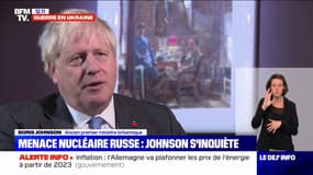 Boris Johnson: "Je ne pense pas que Vladimir Poutine utilisera l'arme nucléaire, il serait fou de le faire"