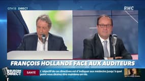 François Hollande répond aux critiques des auditeurs de RMC: "Quand je viens ici, je ne suis pas rémunéré"