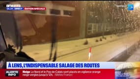 Pas-de-Calais: à Lens, l'indispensable salage des routes
