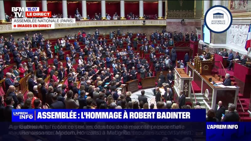 L'Assemblée nationale rend hommage à Robert Badinter, mort à 95 ans