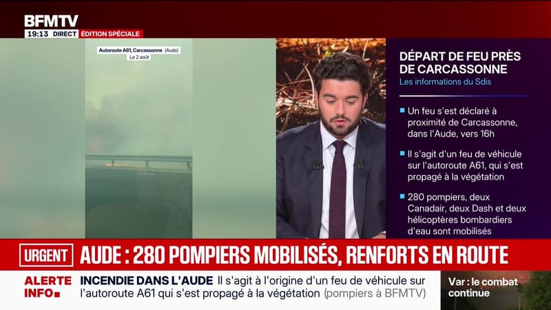 Édition spéciale - Aude : un important départ de feu près de Carcassonne - 02/08