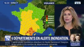 6 départements placés en alerte inondation