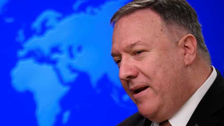 Le secrétaire d'Etat américain sortant Mike Pompeo en mars 2020