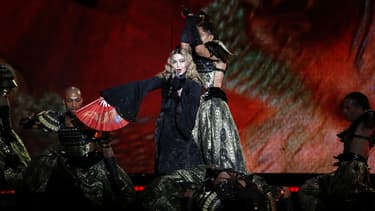Madonna en concert à Paris, le 9 décembre 2015