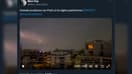 Des images de l'orage qui touche la région parisienne ce mercredi 1er mai. 