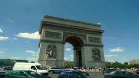 L'Arc de Triomphe, en haut des Champs-Elysées, dans le 8ème arrondissement de Paris (photo d'illustration).