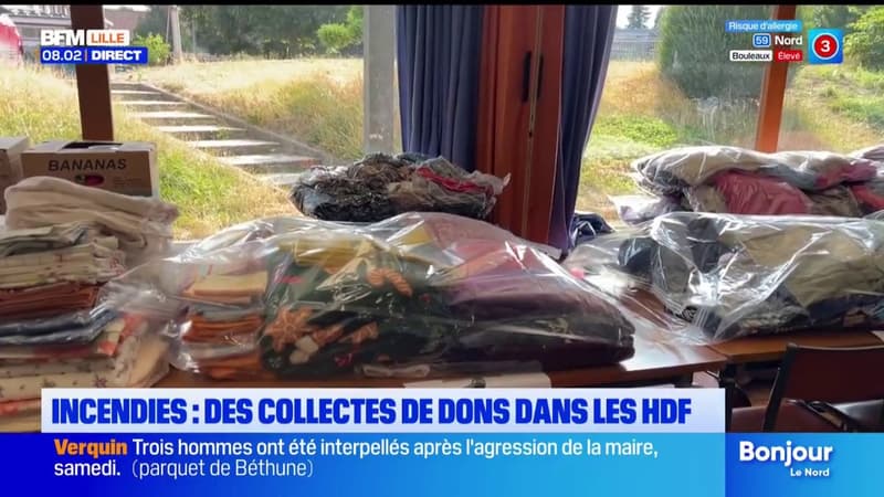 Des collectes de dons pour les sinistrés des incendies dans le Sud.