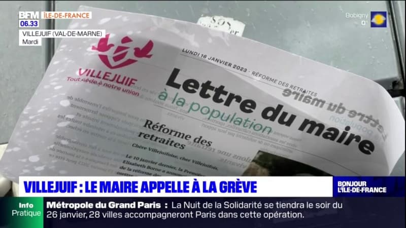 Villejuif: le maire appelle à la grève contre la réforme des retraites