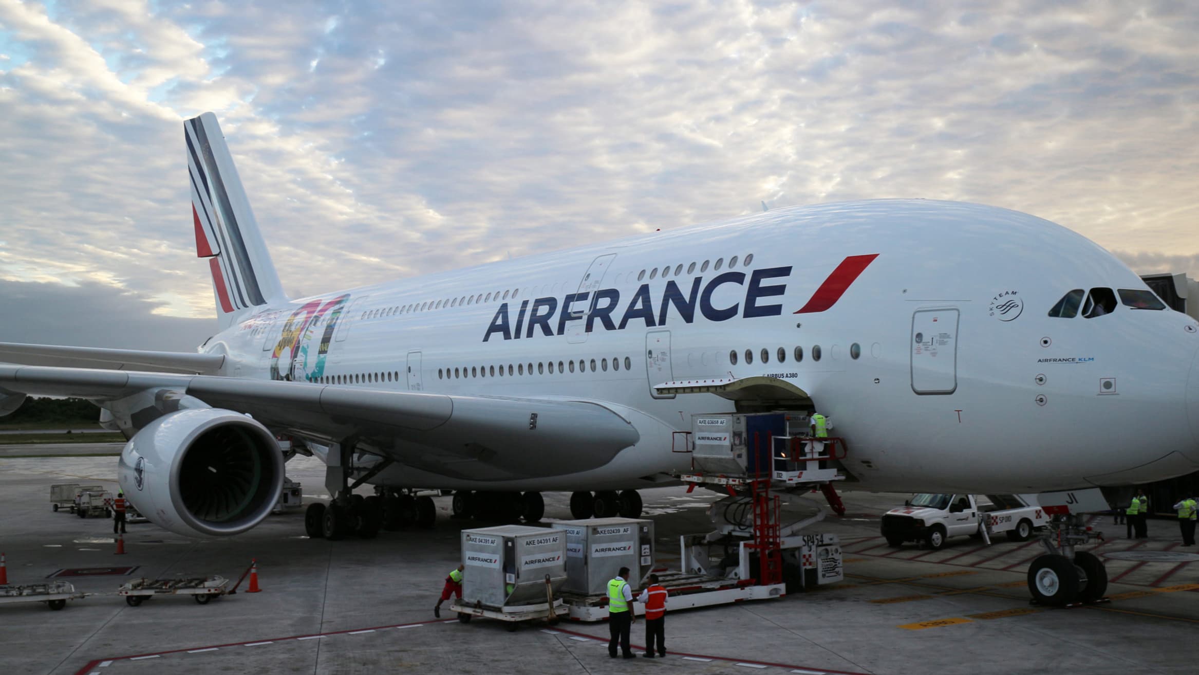 Un 380 d'Air France.