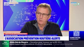 Arnaud Fasquel, directeur régional Normandie de l'association Prévention routière, explique que le risque d'accident est plus fort lors des fêtes de fin d'année