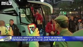 Football / Les Bleus de retour à l’hôtel - 14/06