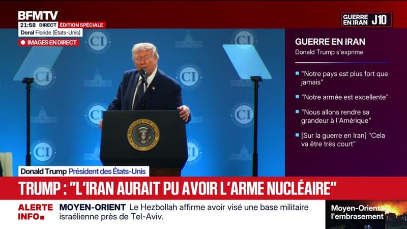 Donald Trump annonce que "46 navires" iraniens ont été détruits