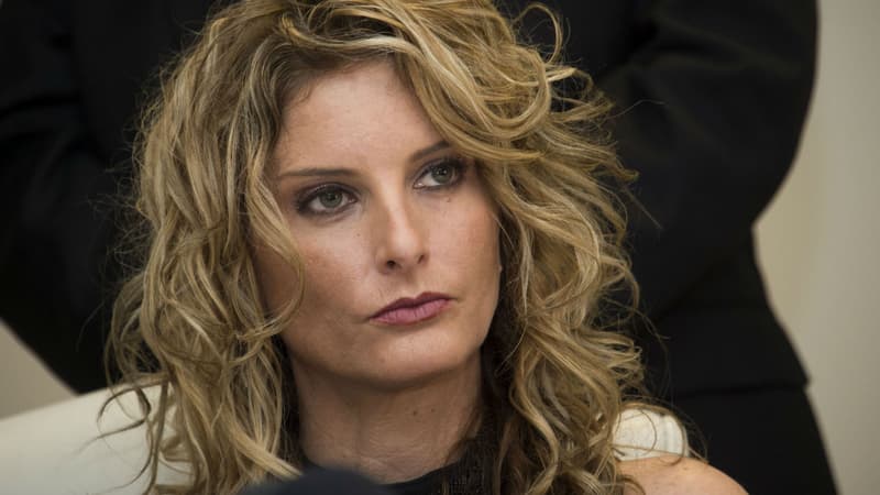 Summer Zervos lors d'une conférence de presse le 17 janvier 2017