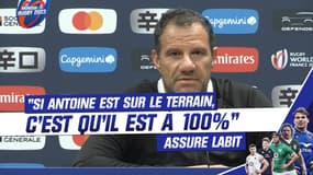 France-Afrique du Sud : "Si Antoine (Dupont) est sur le terrain, c'est qu'il est à 100%" assure Labit