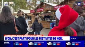 Lyon: le marché de Noël de la place Carnot officiellement ouvert, un mois avant le réveillon