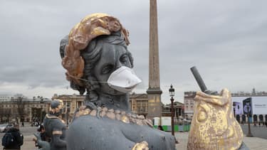 Une statue place de la Concorde