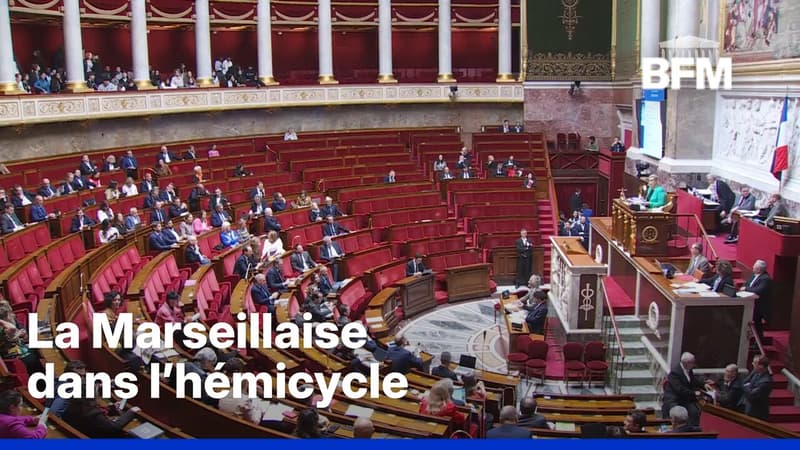 Travail le 1er-Mai: des députés de gauche entament une Marseillaise dans l'hémicycle
