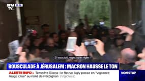 "Personne ne doit pousser": Macron hausse le ton à Jérusalem