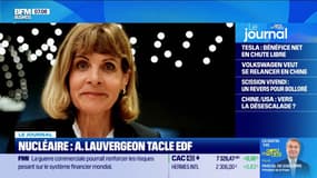 Parc nucléaire français: Anne Lauvergeon, ancienne directrice d'Areva, tacle EDF