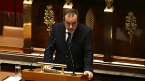 Le Premier ministre Sébastien Lecornu prononce son discours de politique générale devant l'Assemblée nationale à Paris, le 14 octobre 2025