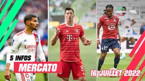 Lewandowski, Sanches, Aouar… Les 5 infos mercato du 16 juillet 2022 (à la mi-journée)
