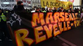 Manifestation de gilets jaunes à Marseille, le 26 janvier 2019