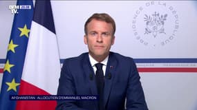 Emmanuel Macron sur l'Afghanistan: "Nous devons anticiper et nous protéger contre des flux migratoires irréguliers importants"