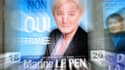 Affiche de campagne de Marine Le Pen à Denain, dans le Nord, ce lundi 26 mai.