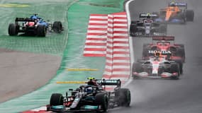 Fernando Alonso (à gauche) lors du GP de Turquie.