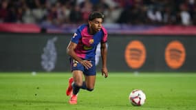 Lamine Yamal avec le Barça le 25 septembre 2024