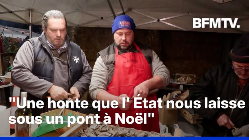 Des agriculteurs passent le réveillon de Noël sur l'A64